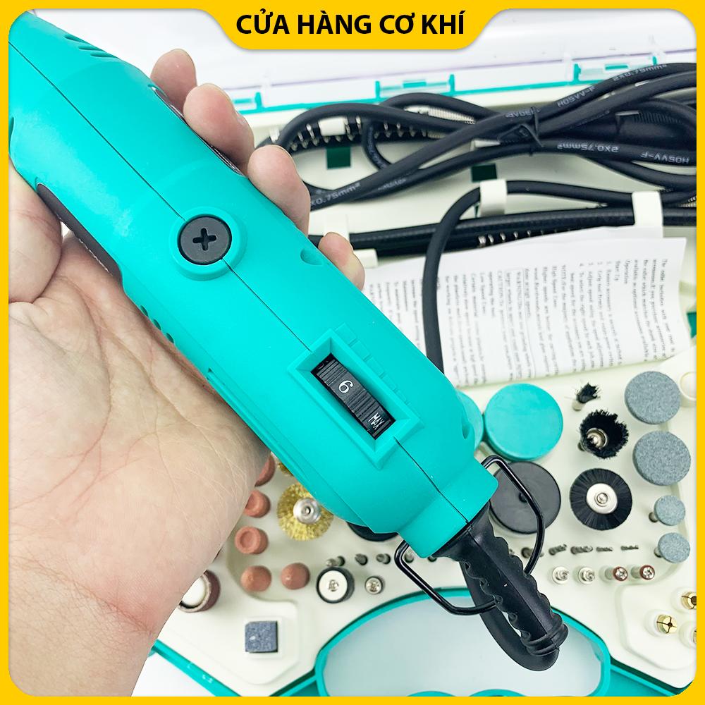 Bộ Máy Khoan Mài khuôn Khắc mini Đa Năng 100 chi tiết 6 tốc độ