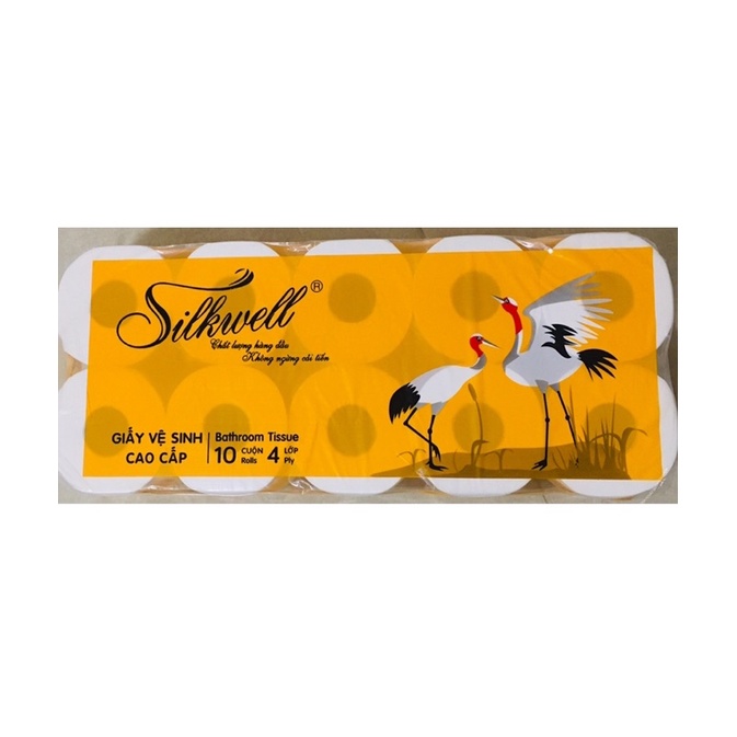 GIẤY VỆ SINH CAO CẤP 4 LỚP SILKWELL