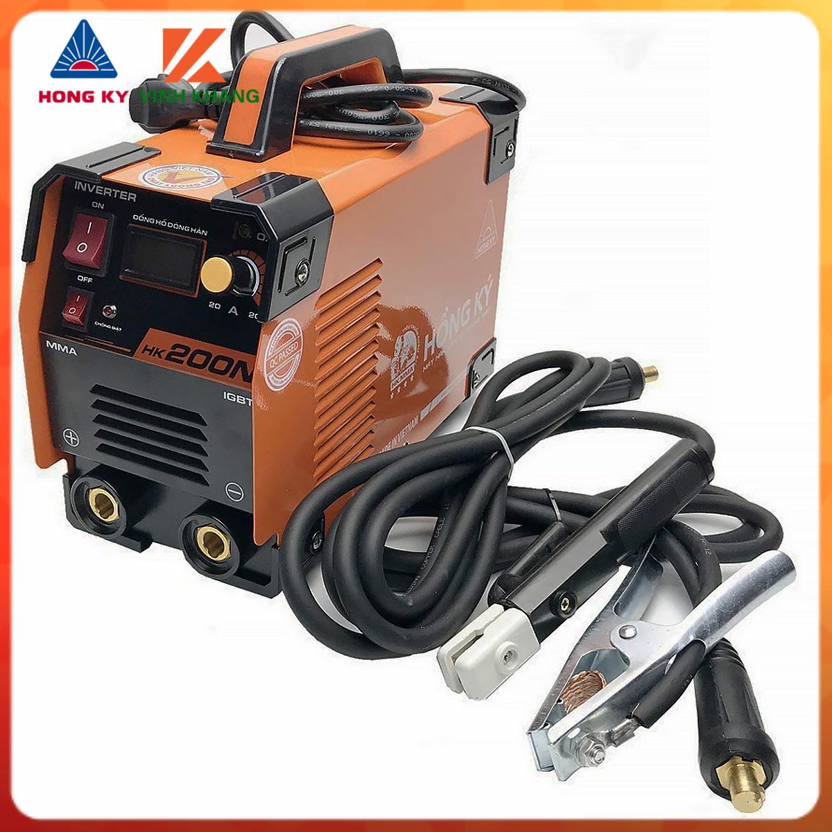 may han hong ky HK 200N, máy hàn điện công nghệ inverter IGBT, chống giật, Tự ngăt khi quá tải quá nhiệt, dễ mồi lửa hơn