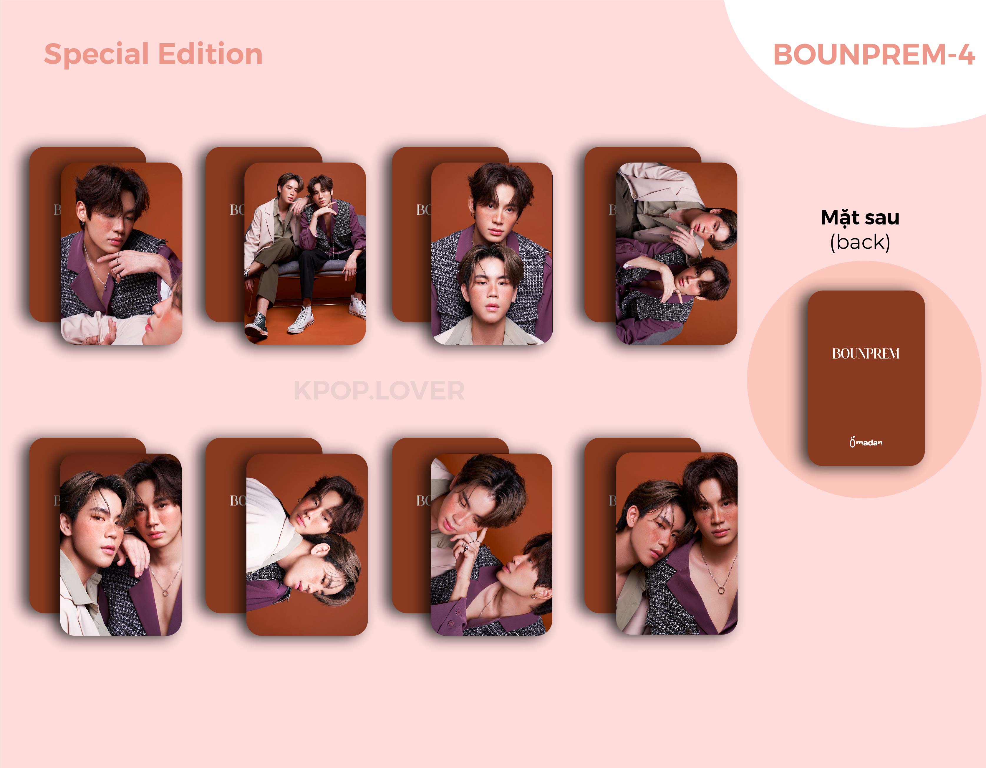 SET 8 CARD BO GÓC BOUNPREM