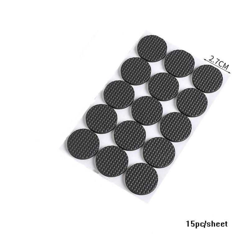 15pcsSet Chair Leg Pad,Table And Chair Foot Non-slip Mat Stickers, Self-adhesive Household DIY Chair Floor Protector Mat, Car Anti-Slip Mat, Non-slip And N