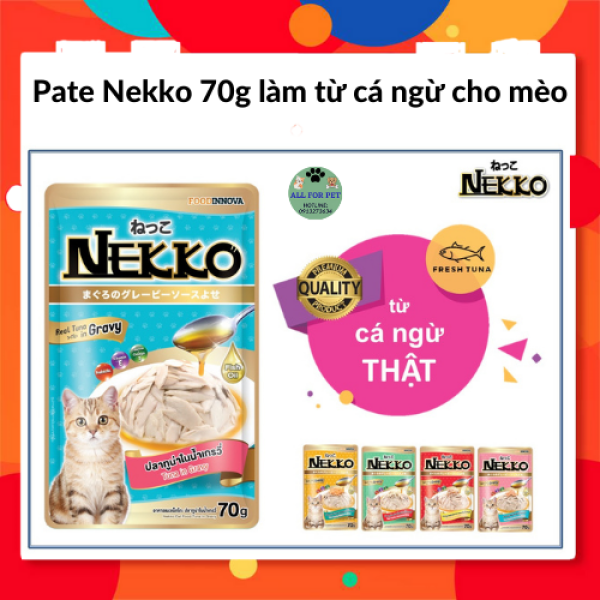 [HÀNG THÁI LAN] Pate Nekko gói 70g dành cho mèo con và mèo lớn