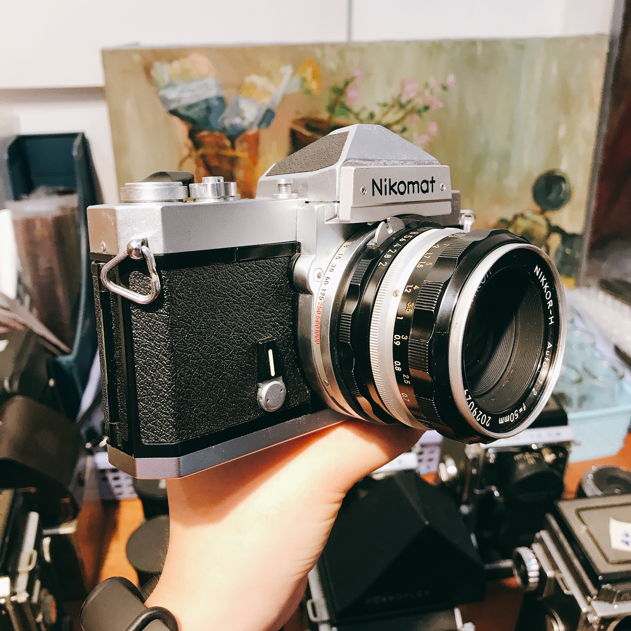 Máy ảnh film Nikon Nikomat FTN Silver