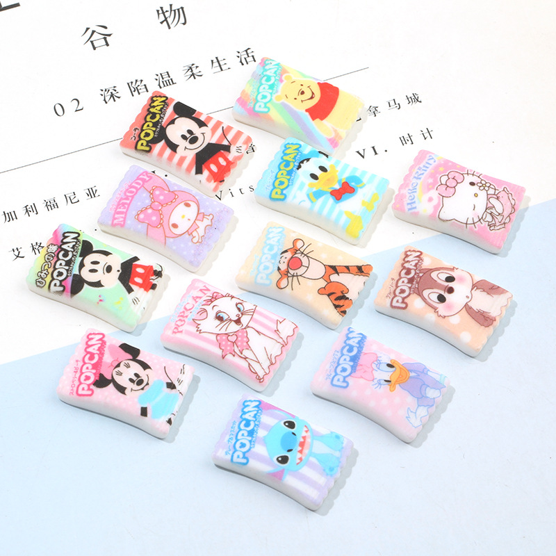 Mô hình gói kẹo mickey donal kitty gấu thỏ trang trí nhà búp bê