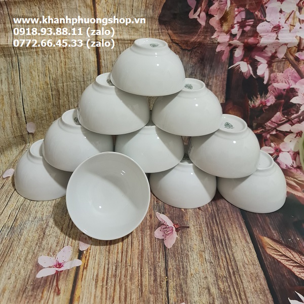 bộ 10 chén cơm sứ Minh Long 12cm - chén cơm sứ minh long 12cm