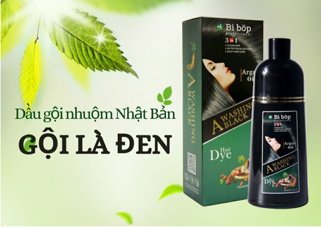 Dầu gội phủ bạc bi bop nhật bản