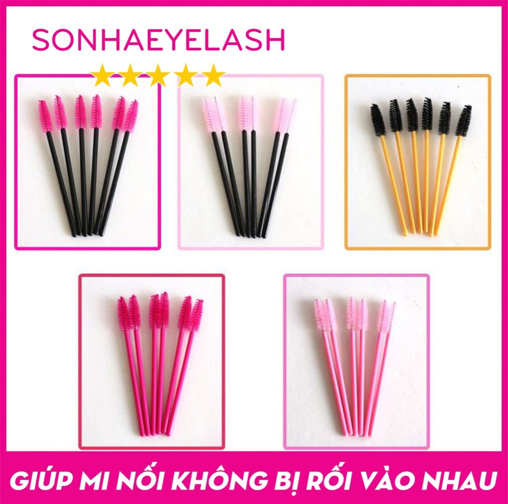 Chổi chải mi nối ,1 bịch 50 cây (giao màu ngẫu nhiên)