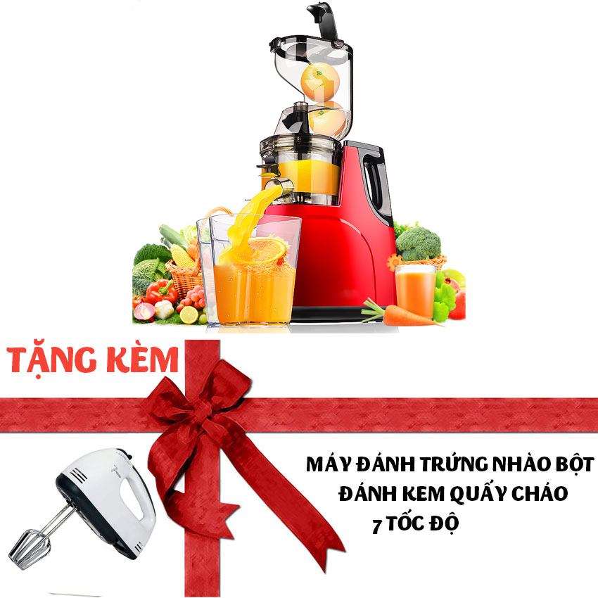 BÁO GIÁ MÁY ÉP TRÁI CÂY, MÁY ÉP CHẬM RH | Shopee Lazada Sendo Tiki mới nhất 60 (Bảo hành 2 năm) Máy ép chậm cỡ lớn Hongxin RH-312 ép rau củ hoa quả tặng máy đánh trứng 7 tốc độ