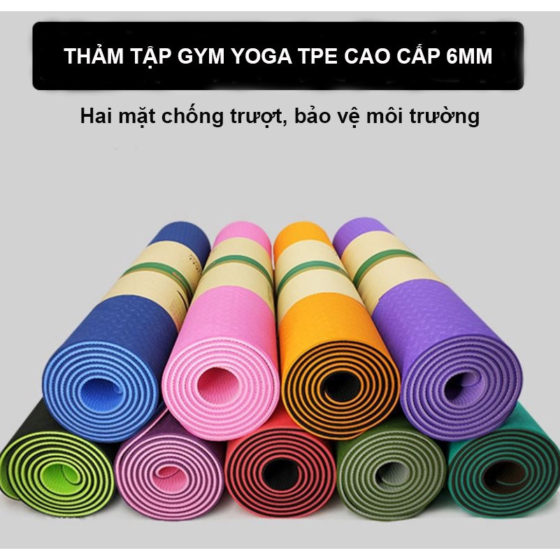 Thảm yoga 2 lớp 6mm