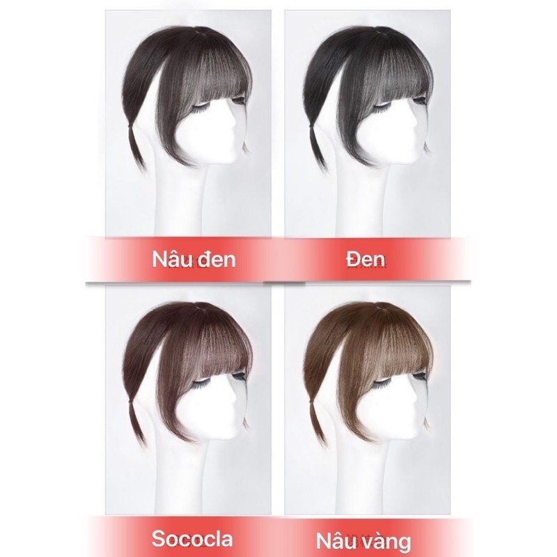 tóc giả mái 3d dệt bằng tóc hai kẹp