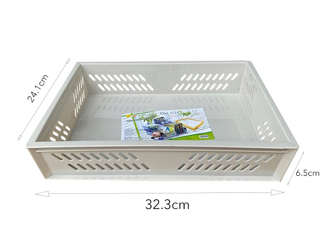 Rổ nhựa chữ nhật 934 TỰ LẬP - 32cm