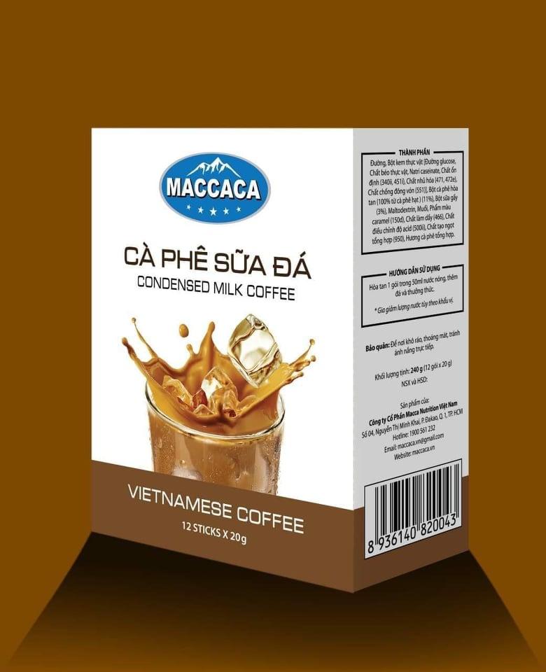Cà phê Dừa, Sữa đá, Hương chồn  3in1 (combo 3 hộp 3 vị)