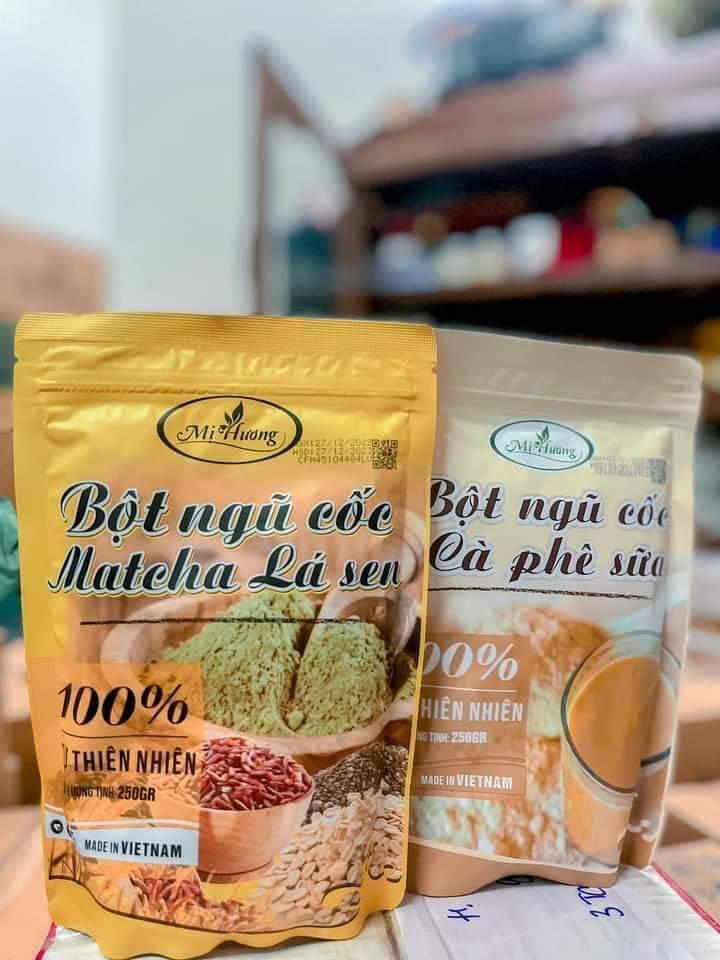 Bột Ngũ Cốc Matcha Lá Sen Mị Hương