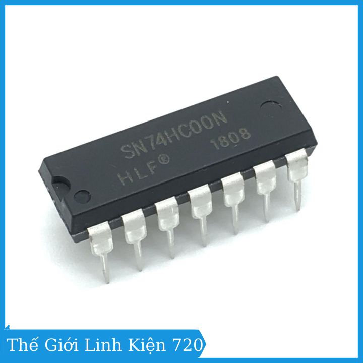 IC 74HC00 2-Input NAND DIP14 14 chân cắm điện áp 2-6V