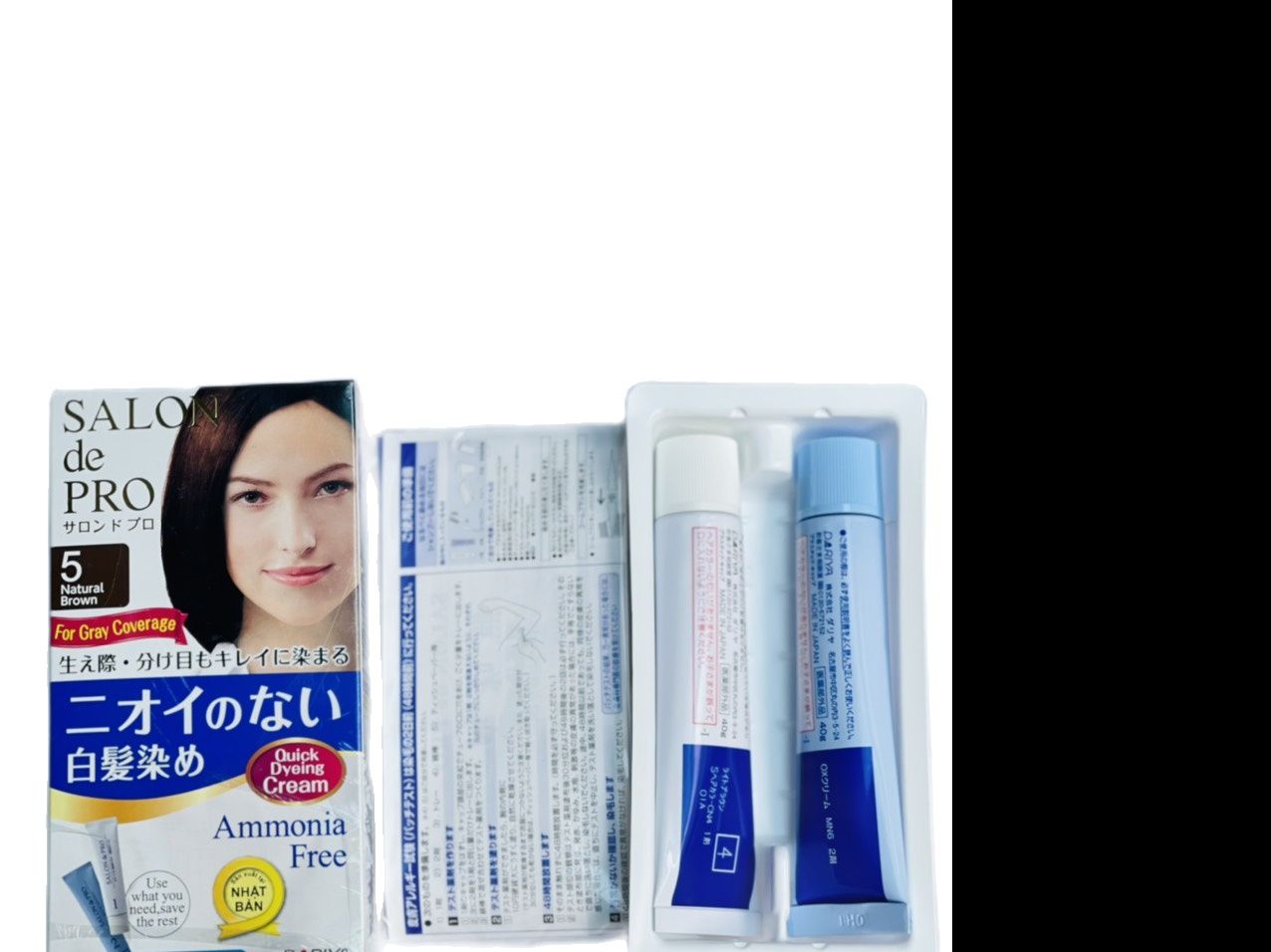 Thuốc nhuộm tóc Phủ Bạc 100% (không mùi) Salon De Pro - Japan