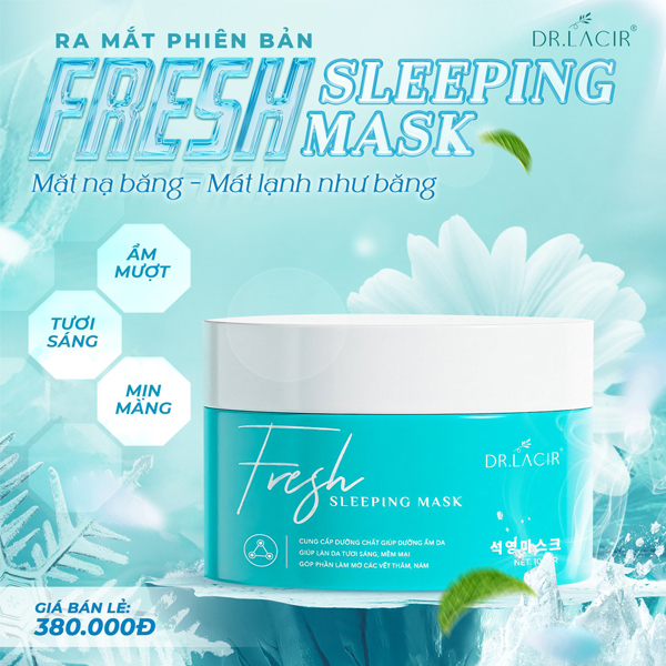 Mặt nạ thạch anh tươi Dr Lacir 100gr