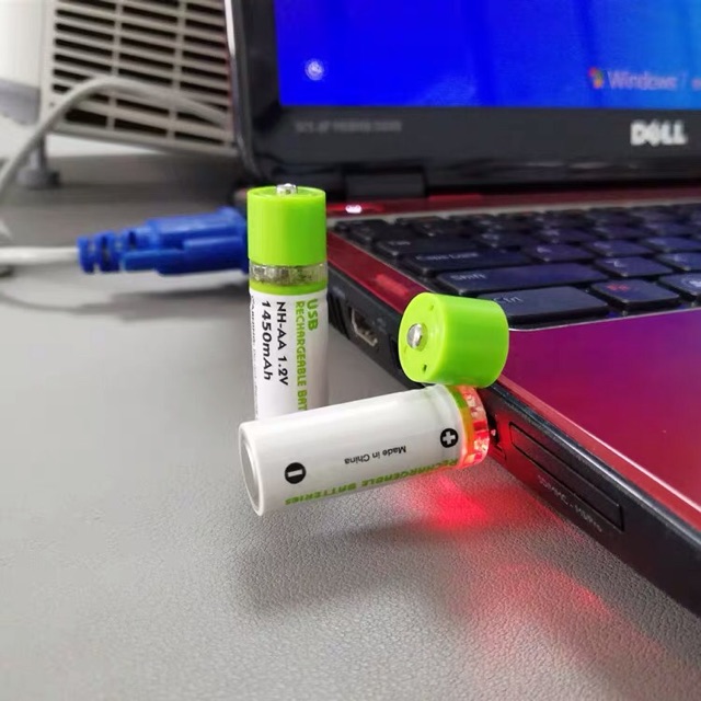 Pin tiểu AA 1450mAh sạc cắm cổng USB