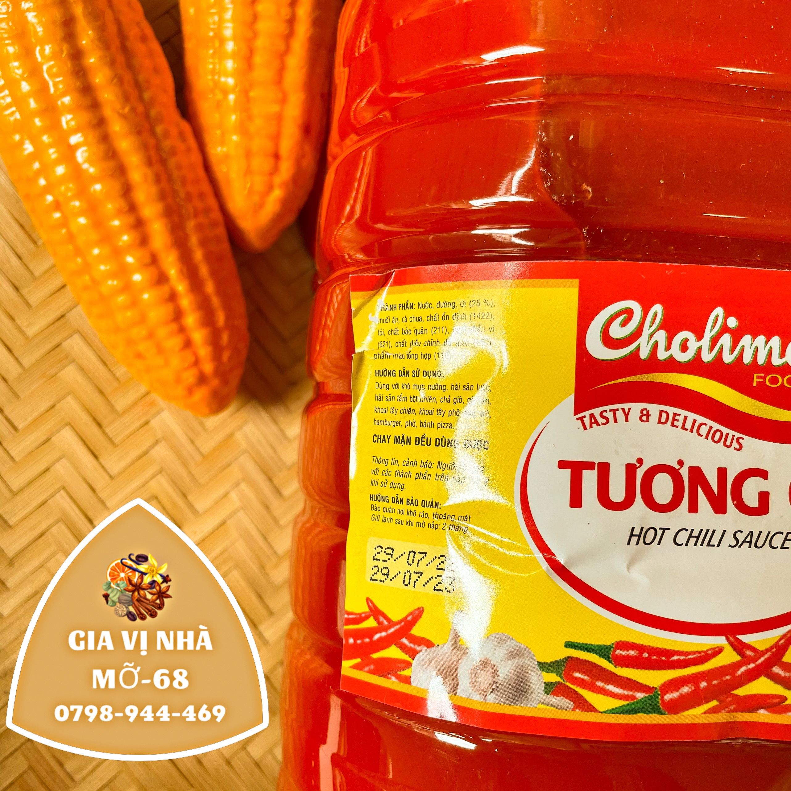 TƯƠNG ỚT CHOLIMEX - TRỌNG LƯỢNG 5KG