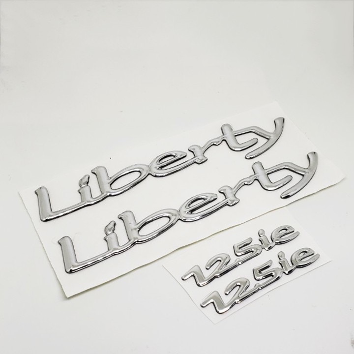 TEM XE VESPA LIBERTY 125ie BẠC , ĐEN