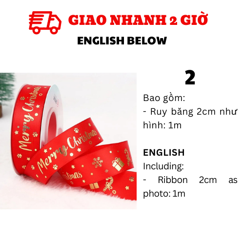 Ruy Băng Giáng Sinh - Noel Ribbons BBNE67