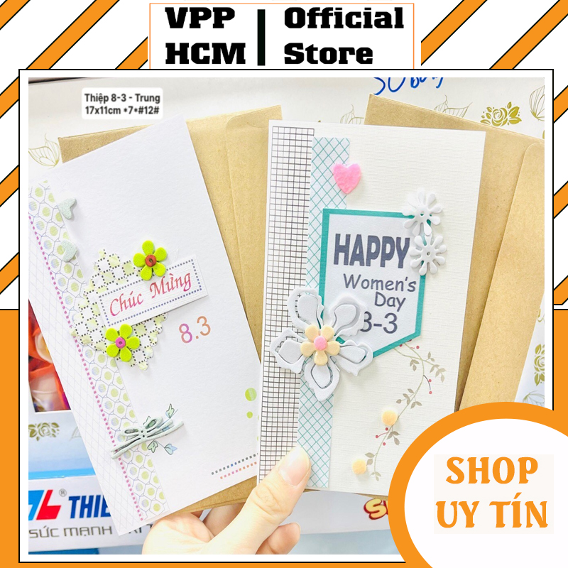 Thiệp chúc mừng ngày 8/3, hàng đẹp cao cấp kt 17x11cm, Thiệp chúc mừng ngày Quốc Tế Phụ Nữ, Happy Women's Day