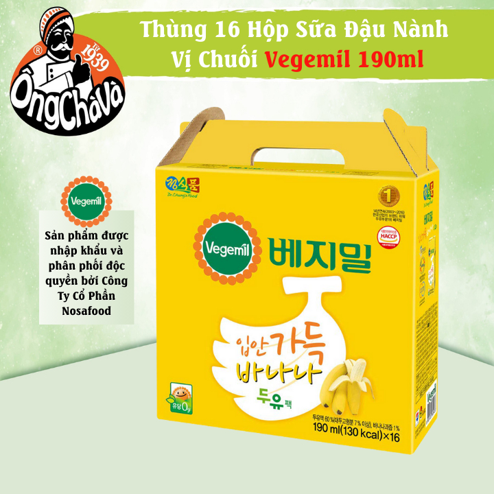 Vegemil Banana Soymilk 190ml