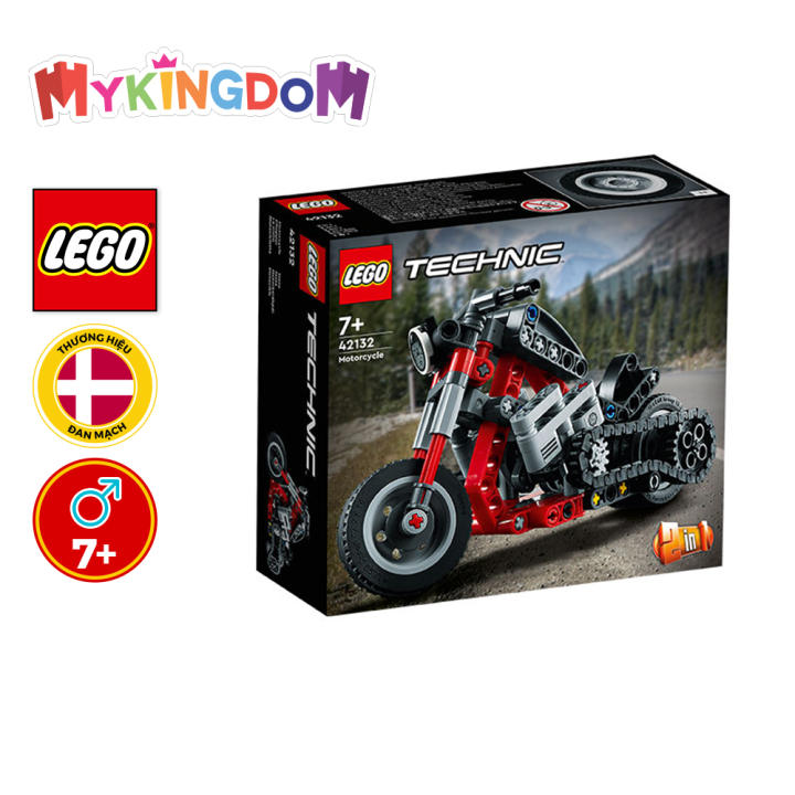 Đồ Chơi LEGO TECHNIC Xe Mô Tô Độ 42132 (163 chi tiết)