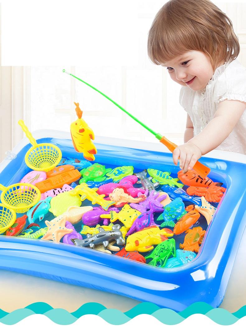 Bộ đồ chơi câu cá cho bé kèm bể phao+bơm tay