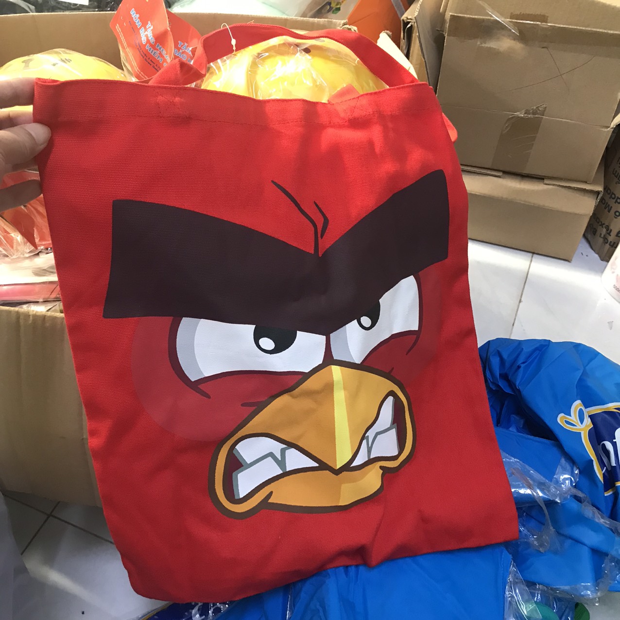 Túi vải tote Angry Birds Đỏ
