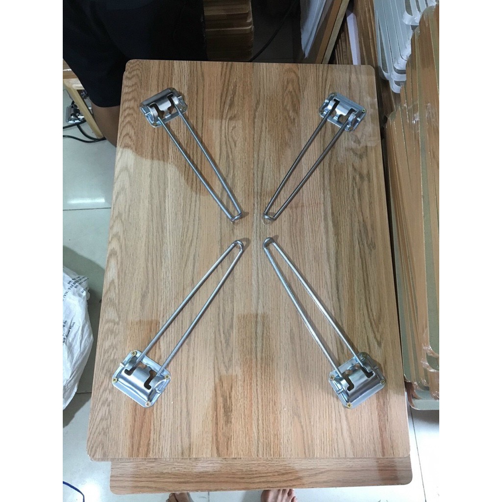 Bàn Xếp Vân Gỗ Bàn Học Sinh Xếp Gọn