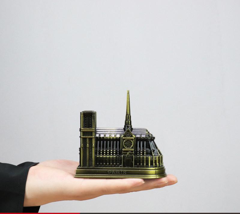[FREESHIP MAX 15K][HCM]Mô hình nhà thờ Đức Bà ở Paris (Màu Vàng Rêu)