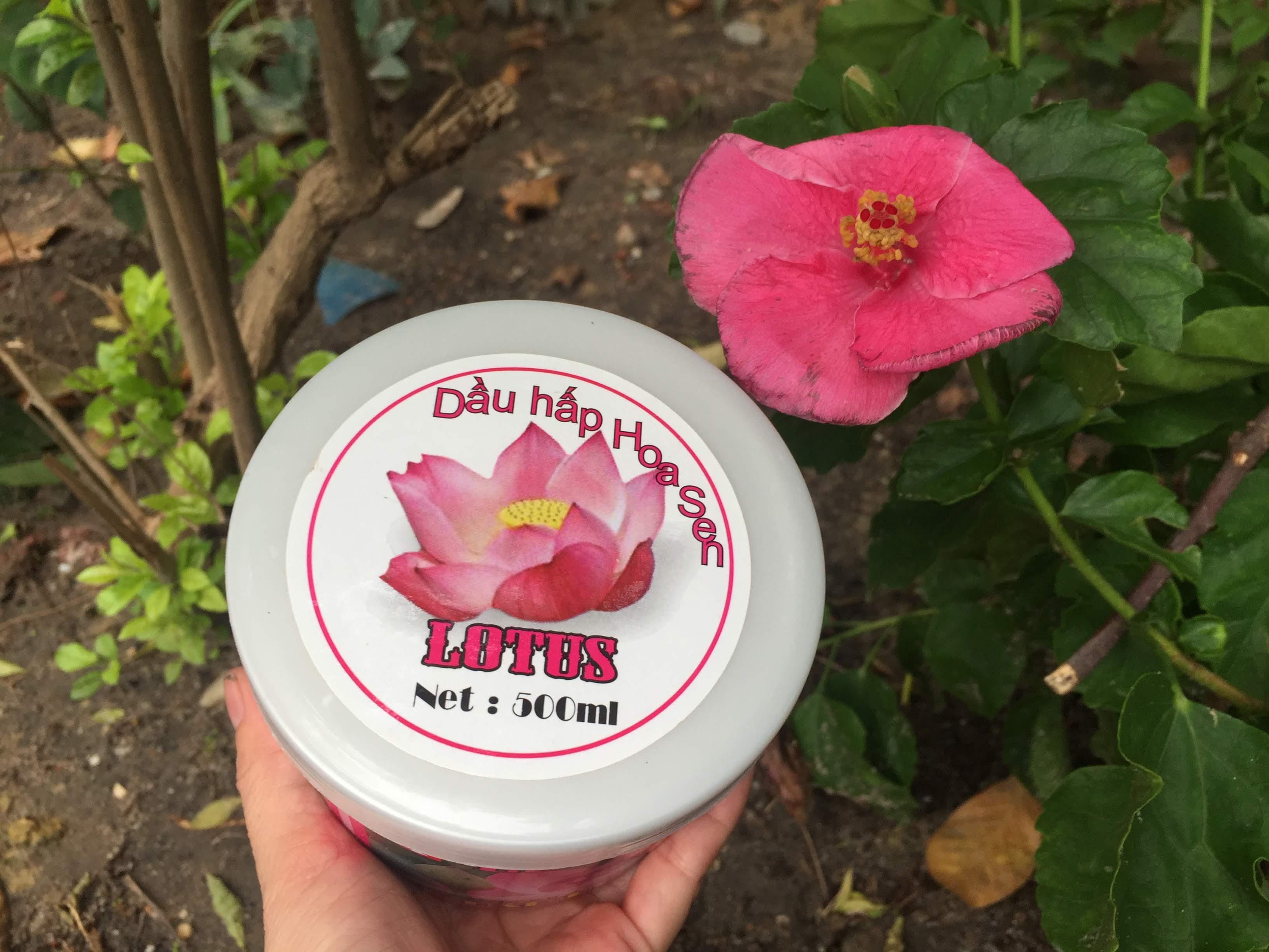Hấp dầu Hoa Sen Lotus 500 ml mượt tóc thơm cực kỳ