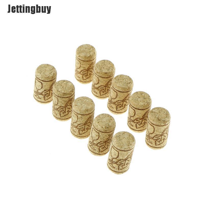 10pcs Straight Bottle Wood Corks Wine Bottle Stoppers Corks Wine Bottle Plug