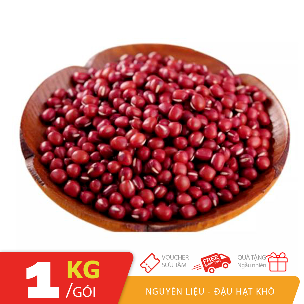Túi 1KG đậu đỏ Đà Lạt nguyên liệu hạt khô