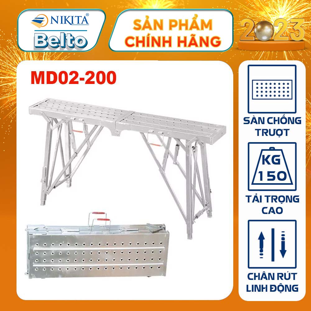 Giàn giáo di động đa năng- chiều cao có thể thay đổi theo ý muốn - dài 2m - md02-200