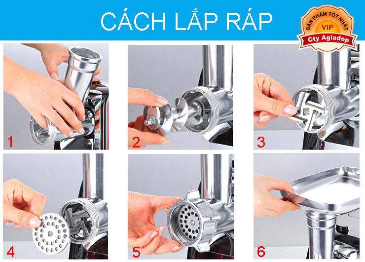 Máy xay thịt làm xúc xích lạp sườn công suất cao Giormani (Vuông)