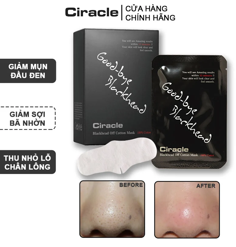 Mặt nạ đẩy mụn đầu đen Ciracle Goodbye Blackhead Hàn Quốc 5ml