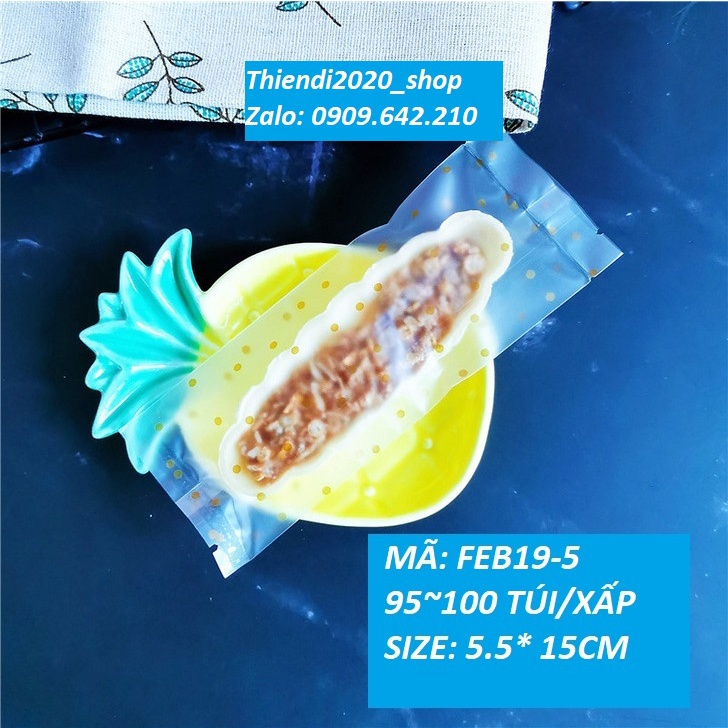 FEB19-Túi nylon đựng bánh thuyền 5.5*15cm( 100 túi/xấp)