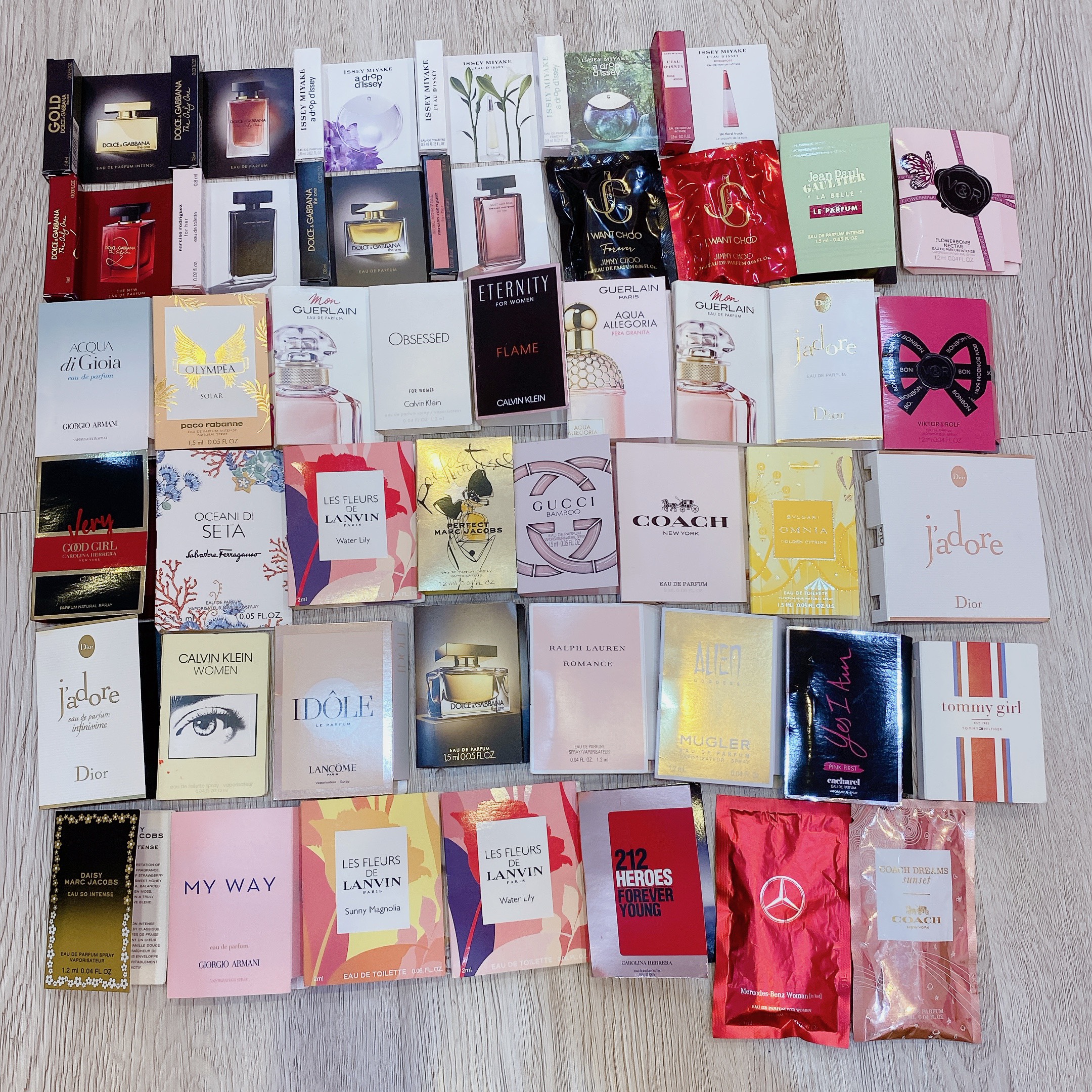Vial mẫu thử nước hoa các loại cho nữ