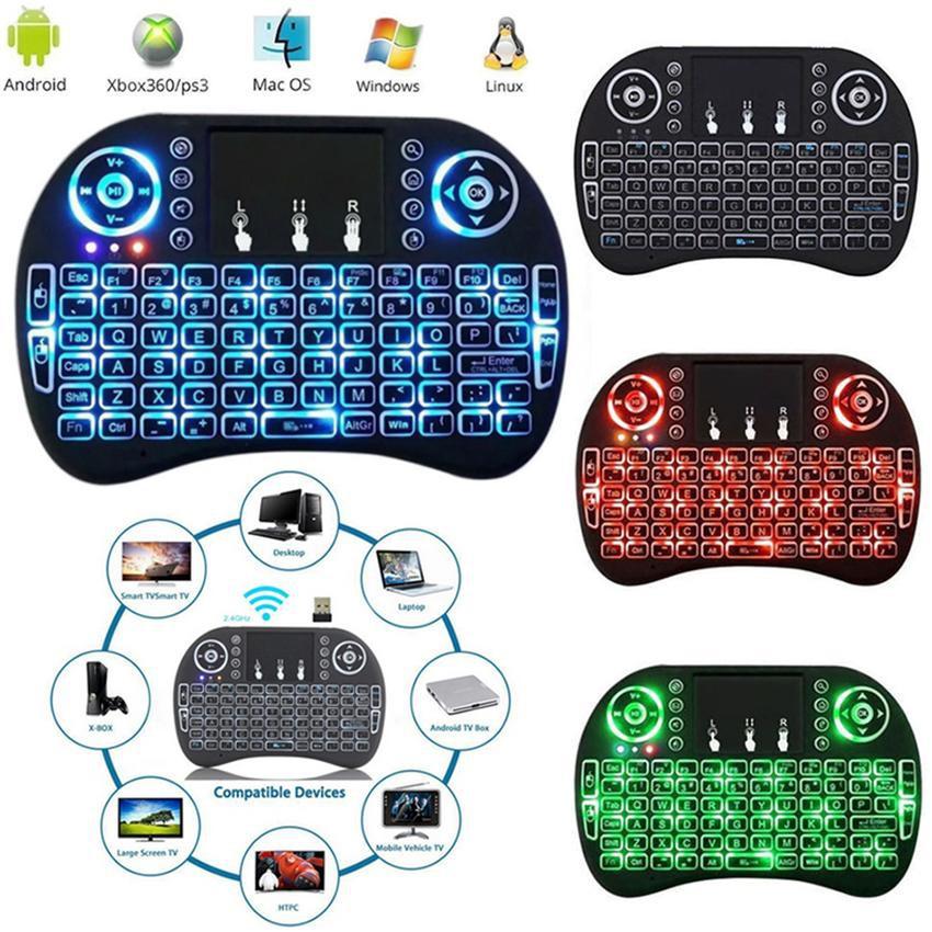 Bàn phím kiêm chuột bay ukb500 pro, có đèn led nền + tặng kèm pin trị giá 39k
