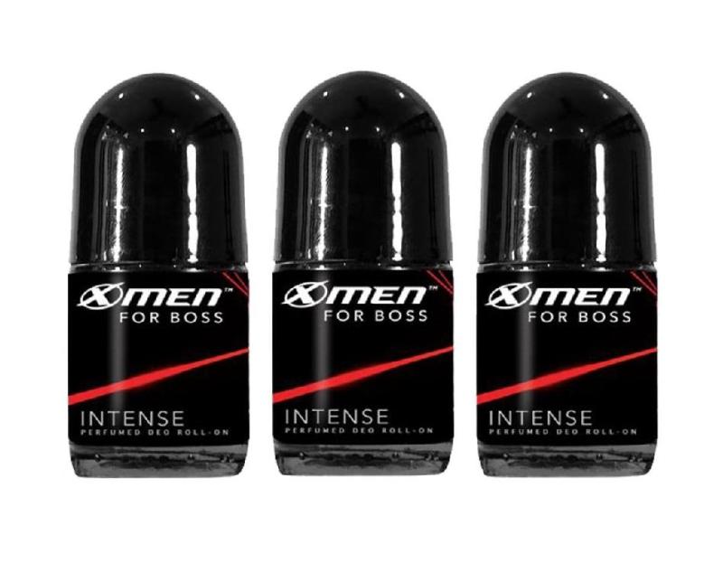 Combo 3 Lăn khử mùi cho nam X-men For Boss Intense (20ml)- Hương nước hoa - Hàng khuyến mãi nhập khẩu
