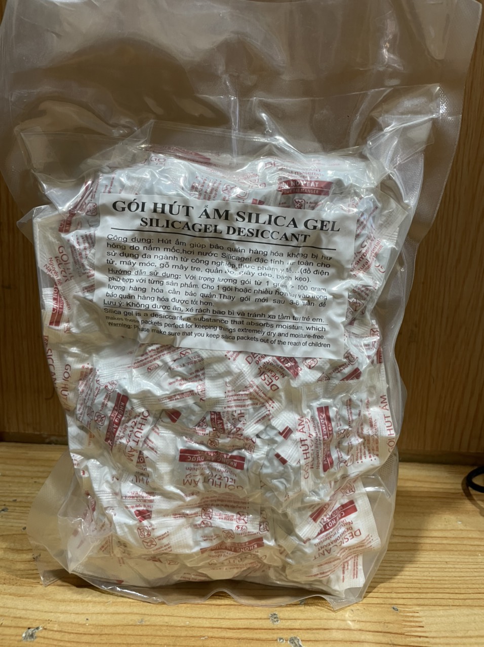 Gói hút ẩm 3gr đỏ(Đóng gói 500gram)(giá sỉ)