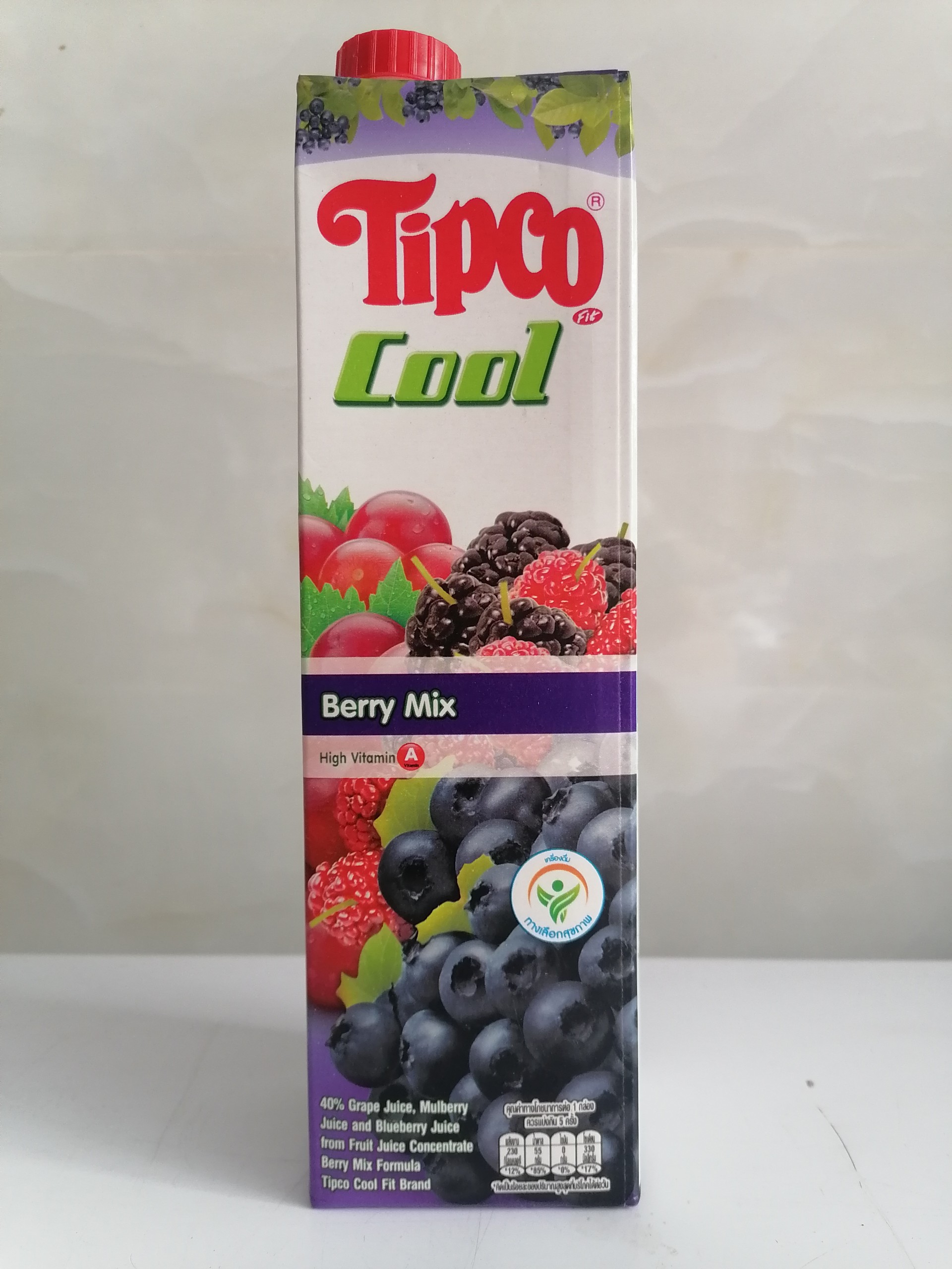 1 Lít BERRY MIX Nước ép Berry & trái cây Thailand TIPCO Fruit Juice halal