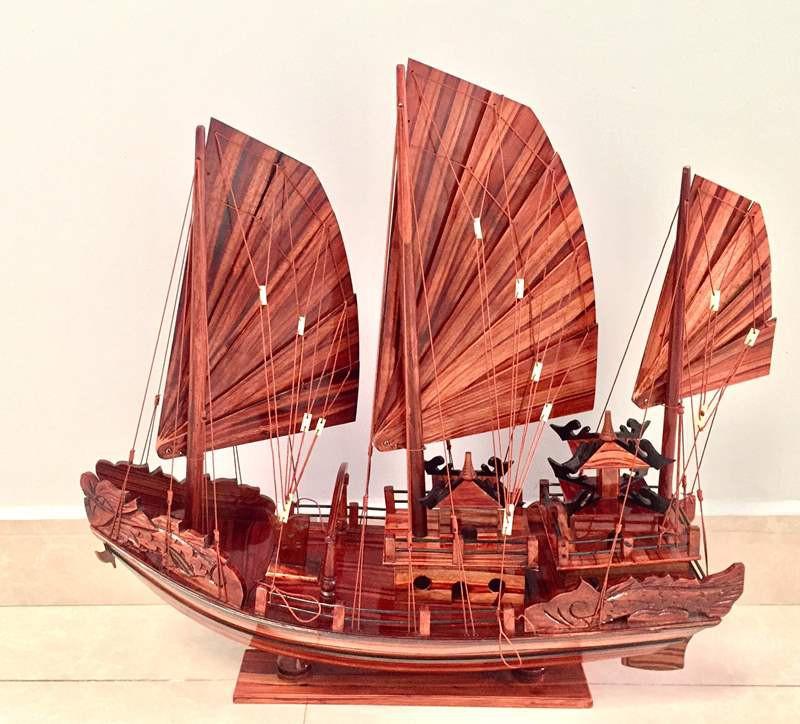 Thuyền gỗ cẩm - - dài 40