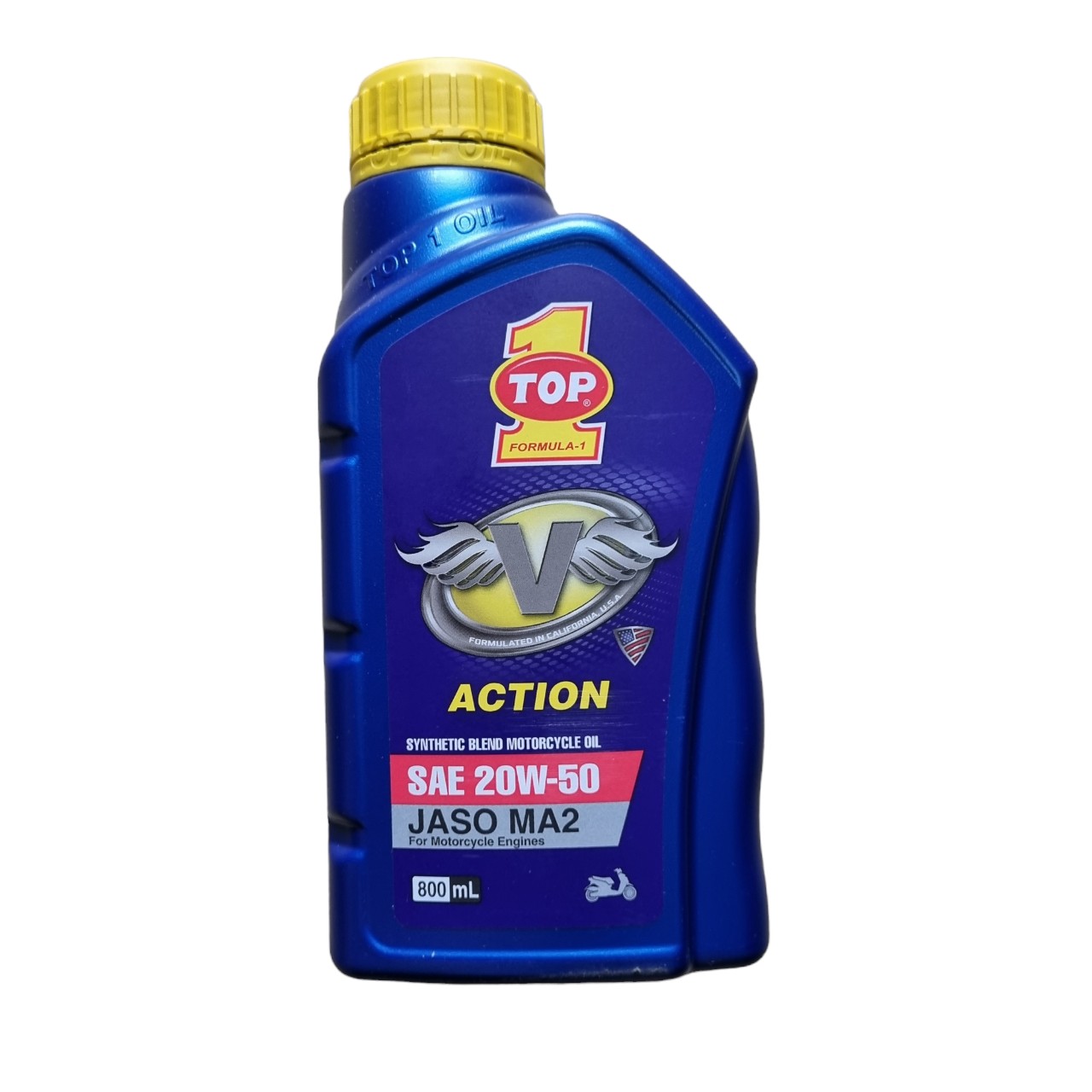 NHỚT TOP 1 Xe Số SUPER V 20W50 800ml JASON chai nhựa