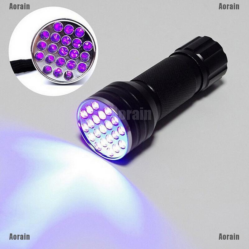 Đèn pin led uv 21 bóng mini cầm tay
