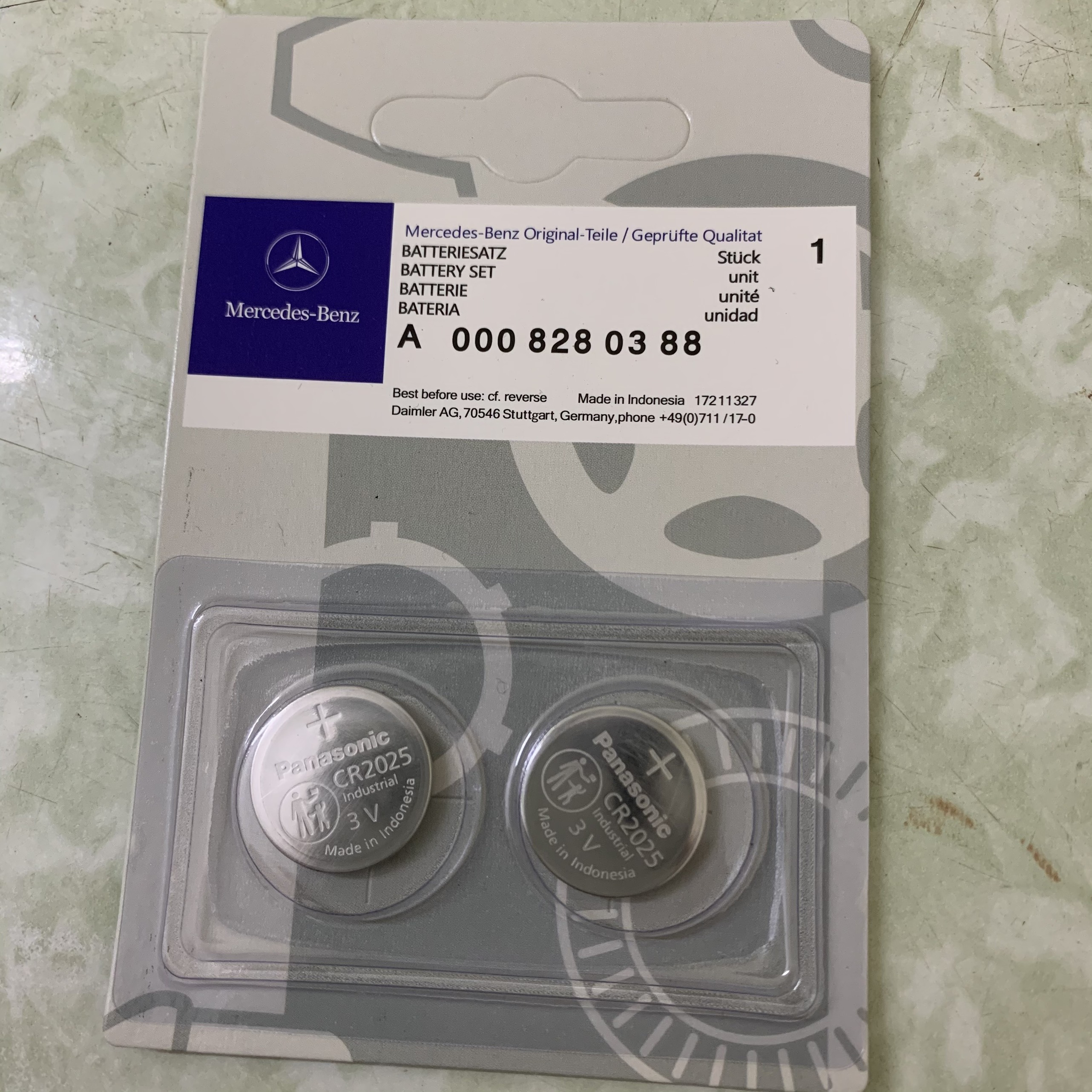 Pin Chìa Khóa Ô Tô Dòng Xe Mercedes Benz CR2025, CR2032