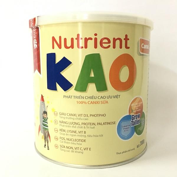 Sữa bột Nutrient KAO 700 gr : sữa tăng chiều cao cho trẻ