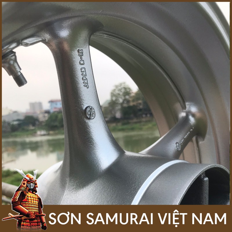 Sơn samurai bạc lấp lánh - Combo màu bạc ánh kim 1701 sơn xịt samurai