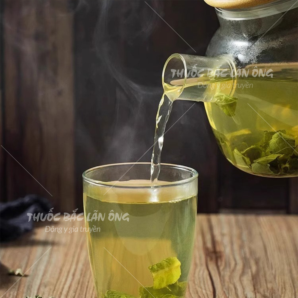 Lá sen khô 500g, trà lá sen, thơm, sạch - Lãn Ông